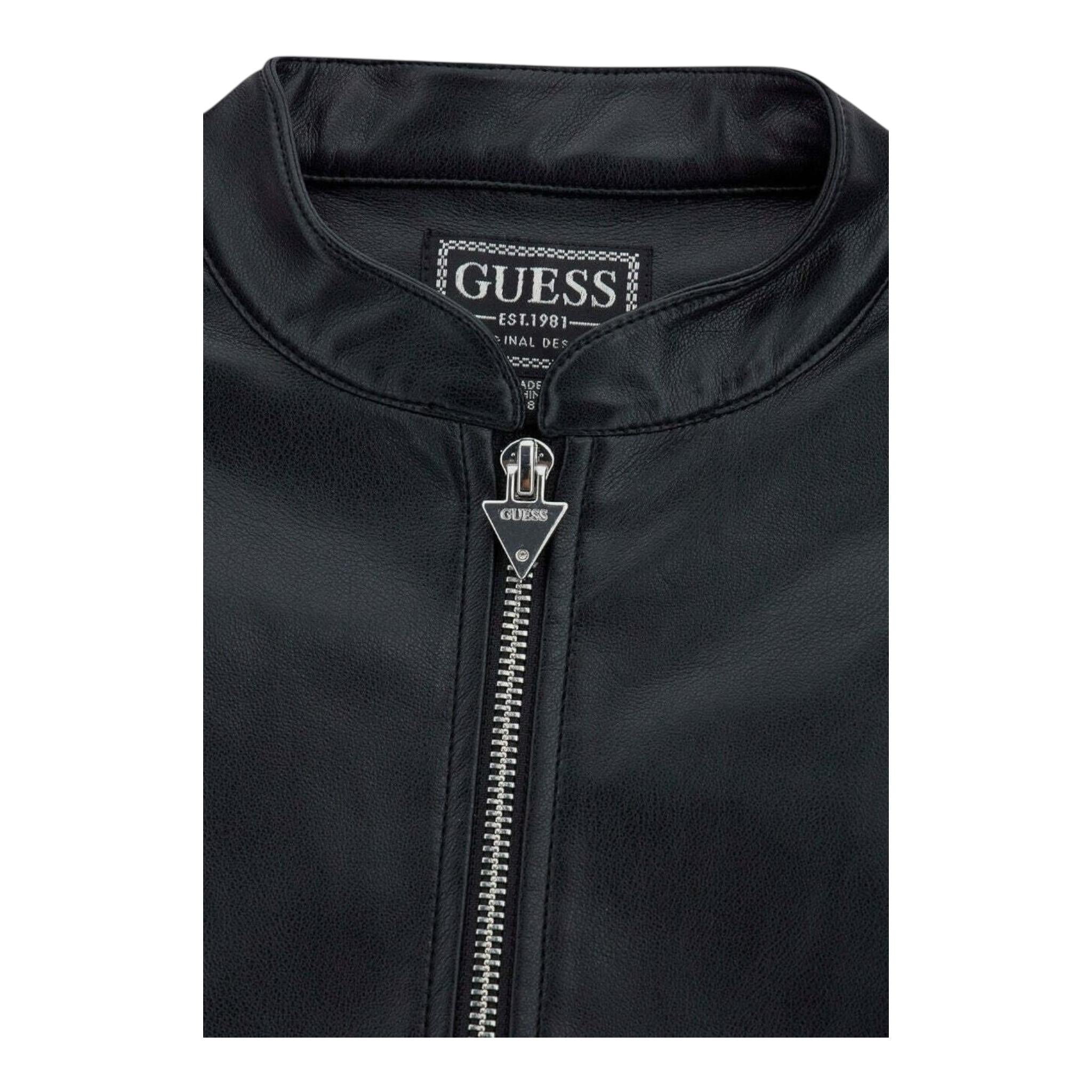 Guess Chiodo In Similpelle Tinta Unita per Bambina J4RL08WE8D0 NERO GUESS 