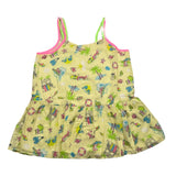 Billieblush Camicia Bretelline Tinta Unita Con Stampa Fantasia Giallo Per Bambina
