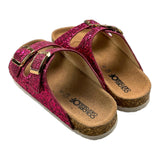 Colors Of California Ciabatta Tinta Unita Glitterata Fuxia Per Bambina