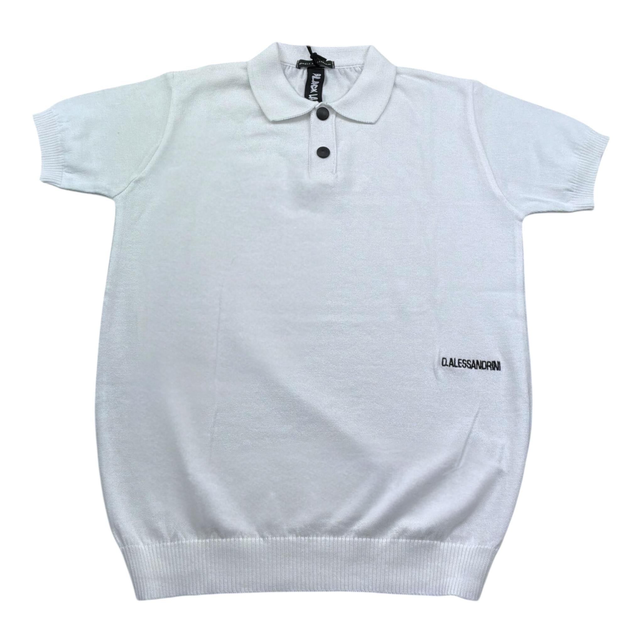 Daniele Alessandrini Polo Mezza Manica In Maglia Tinta Unita per Bambino 1236W00326 BIANCO DANIELE ALESSANDRINI 