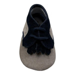 Fefe' Scarpine Neonato Bicolore con Lacci per Neonato FECR37 FANGO FEFE' 