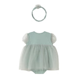 Mayoral Pagliaccetto Set-Fascia Tinta Unita per Neonata 1659 VERDE MAYORAL 