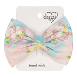 Daga Collection Fermaglio Tinta Unita con Fantasia per Bambina A25034 AZZURRO DAGA COLLECTION 