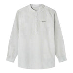 Pepe Jeans Camicia Manica Lunga Collo Coreano Fantasia A Righe per Bambino PB302705 PANNA PEPE JEANS 