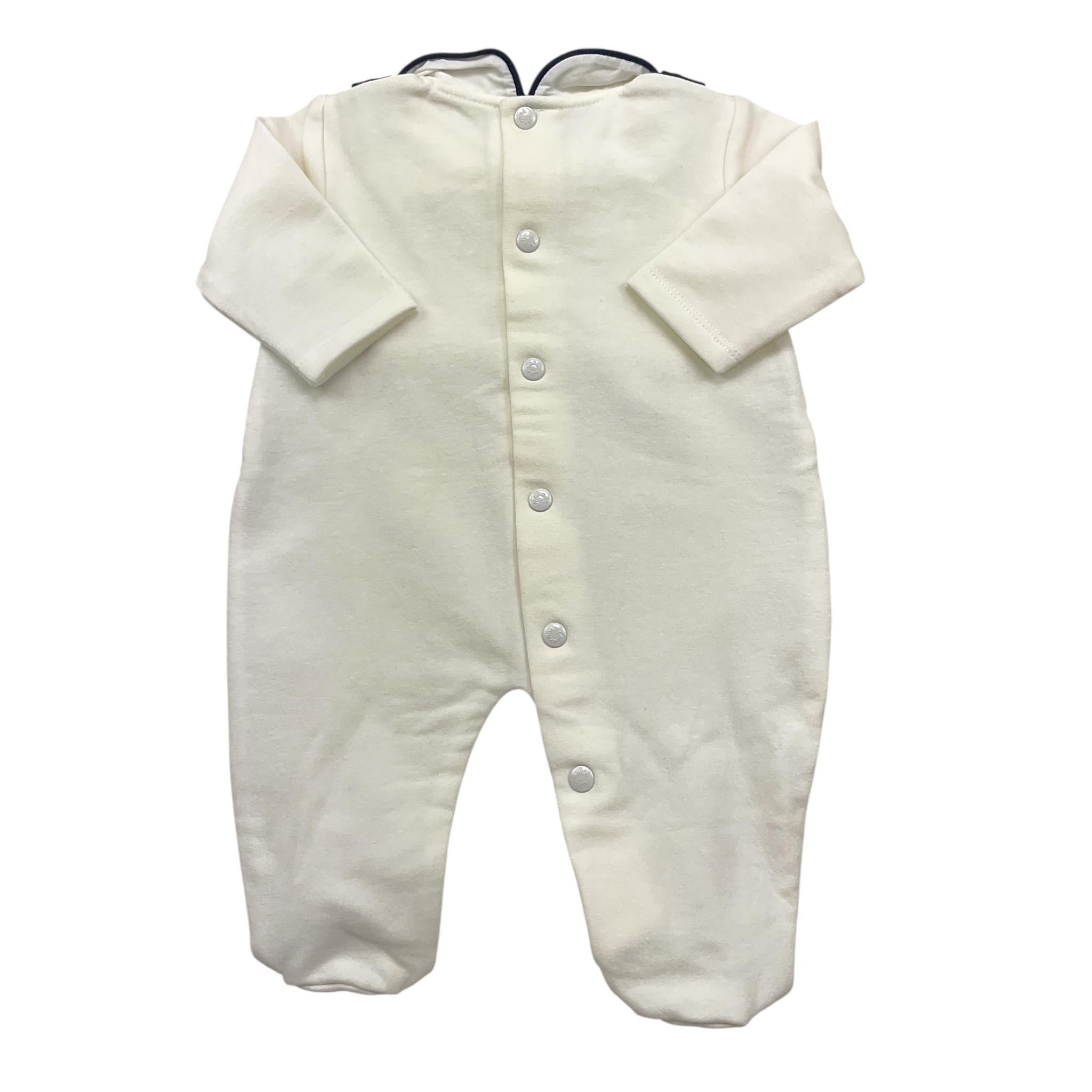 NINNAOH tutina tinta unita con stampa Bianco per Neonato WUJWU\ BIANCO NINNAOH 