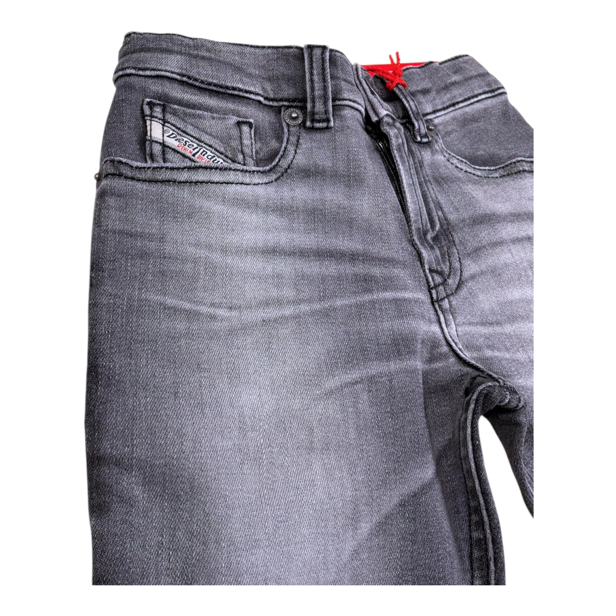 Diesel Jeans Tinta Unita con Girovita Regolabile per Bambino J00805 NERO DIESEL 