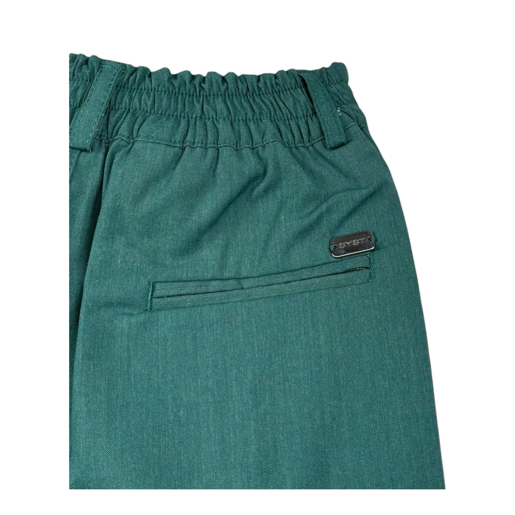 Stay Street Pantalone Tinta Unita con Elastico In Vita per Bambino PB200 VERDE STAY STREET 