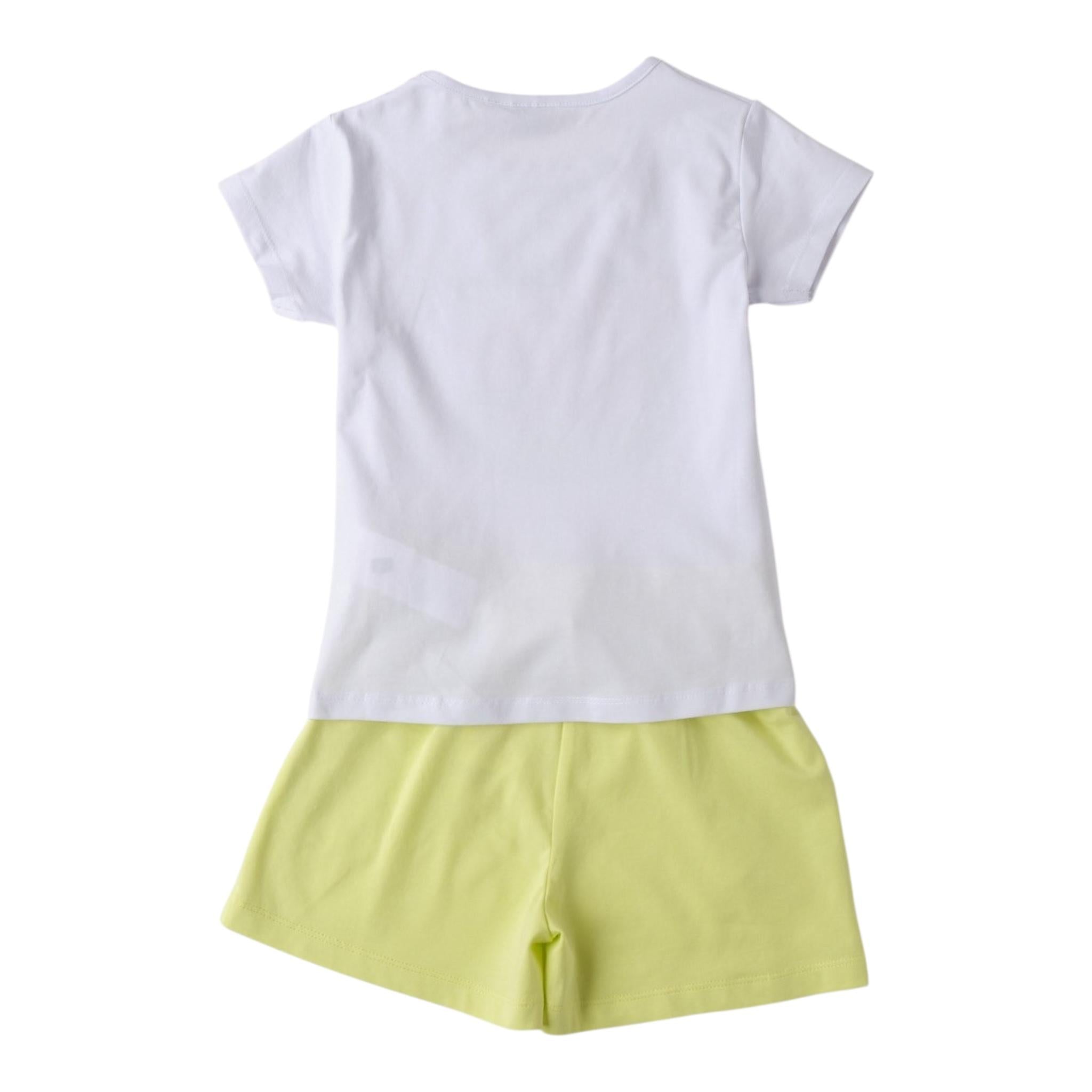 Sarabanda Completo 2 Pezzi T-Shirt-Shorts per Neonata 0B252 BIANCO SARABANDA 