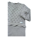 Le Bebe Tutina Manica Lunga Tinta Unita con Trafori per Neonata LBG6267 BEIGE LE BEBE 