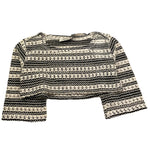 Dixie shirt Bicolore Traforata Modello Crop per Bambina LB06231G74X BIANCO/NERO DIXIE 