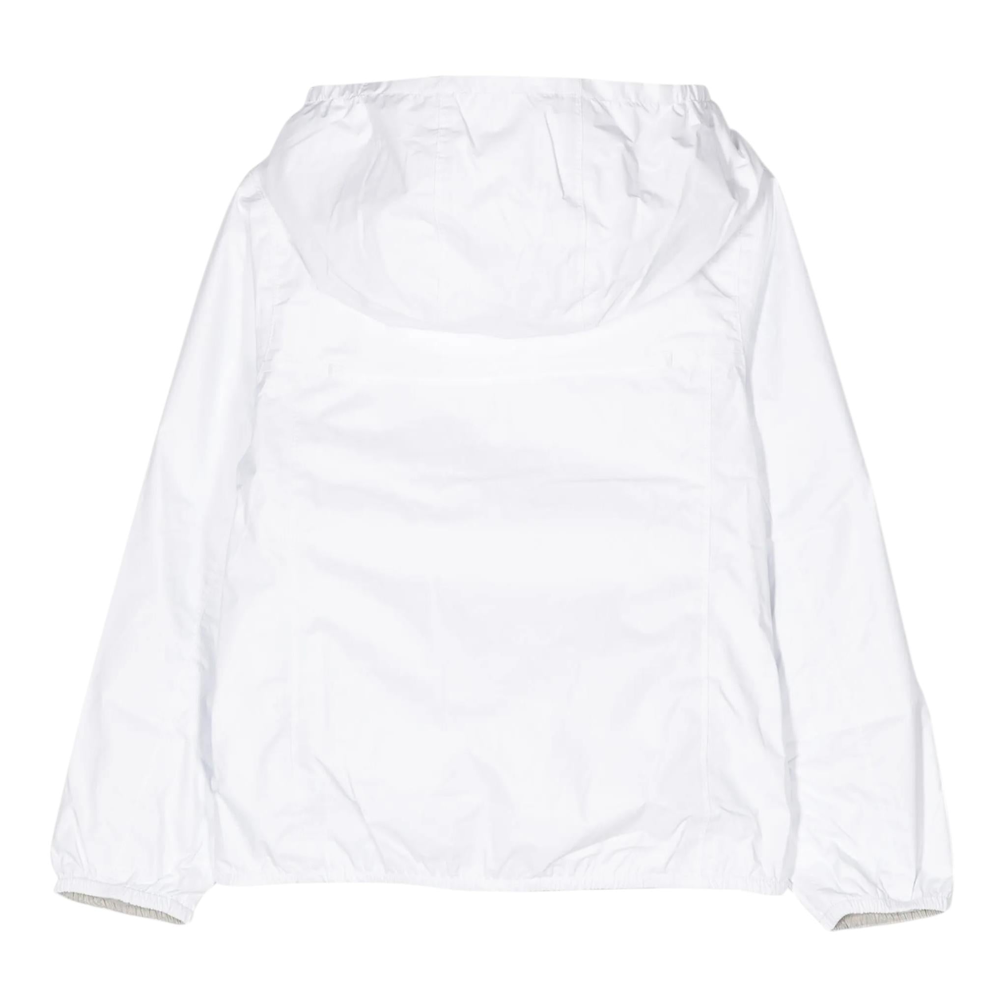 K-Way Giubbino Reversibile con Zip E Cappuccio per Bambina K61313WX BIANCO/BEIGE K-WAY 
