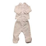 NANAN completo 2 pezzi maglia-ghettina in ciniglia Rosa per Neonata I2201401R ROSA NANAN 