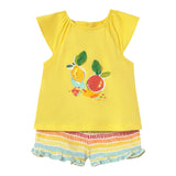 Mayoral Completo 2 Pezzi T-Shirt-Short per Neonata 1233 GIALLO MAYORAL 