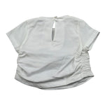 M+E' T-Shirt Girocollo tinta unita con Stampa Panna per Bambina UE1858X PANNA M+E' 