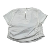 M+E' T-Shirt Girocollo tinta unita con Stampa Panna per Bambina UE1858X PANNA M+E' 