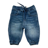 Cesare Paciotti Pantalone Effetto Denim Tinta Unita con Elastico In Vita per Bambino PTP5101BX BLU CESARE PACIOTTI 