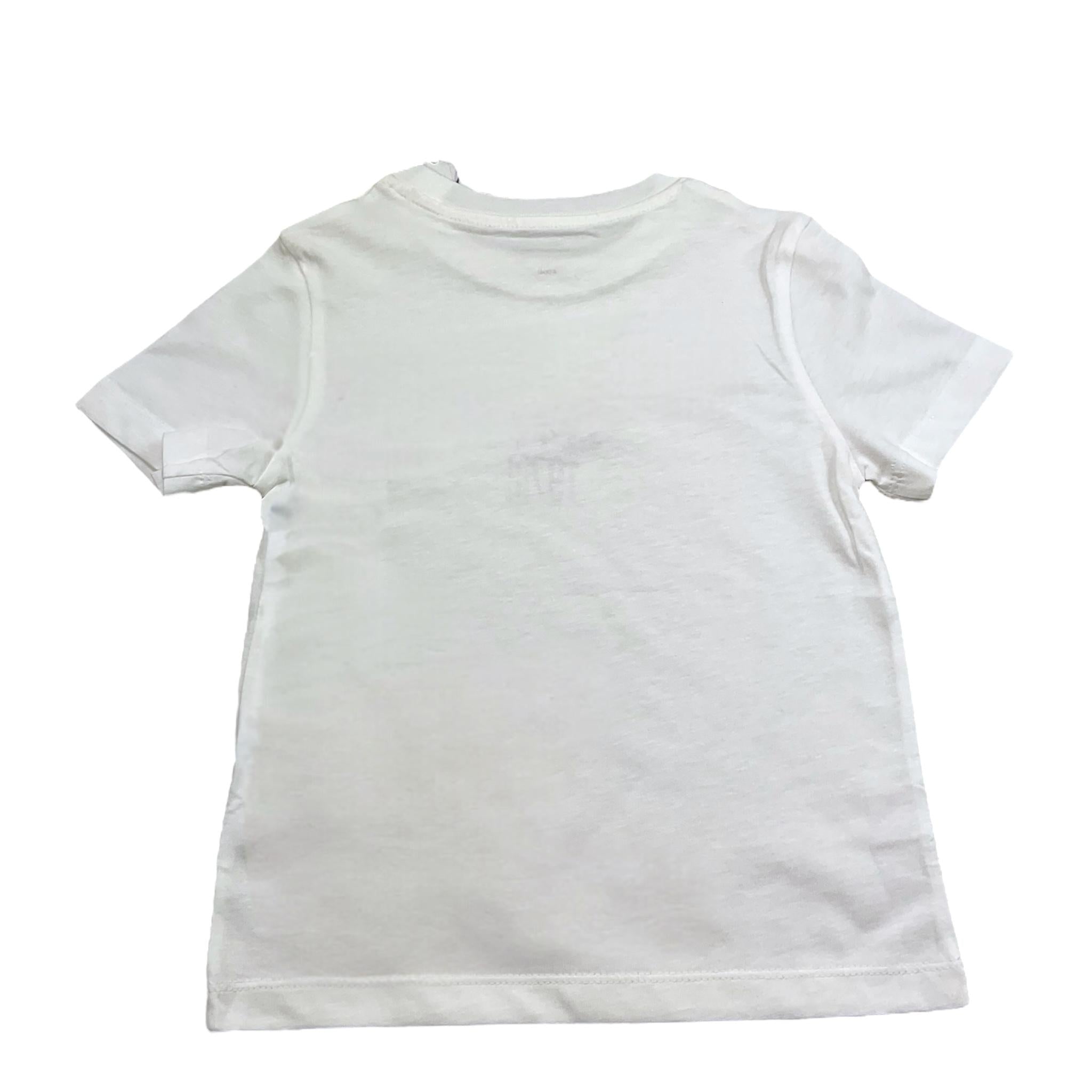 Calvin Klein T-Shirt Girocollo Tinta Unita con Stampa per Bambino IB0IB02456 BIANCO CALVIN KLEIN 