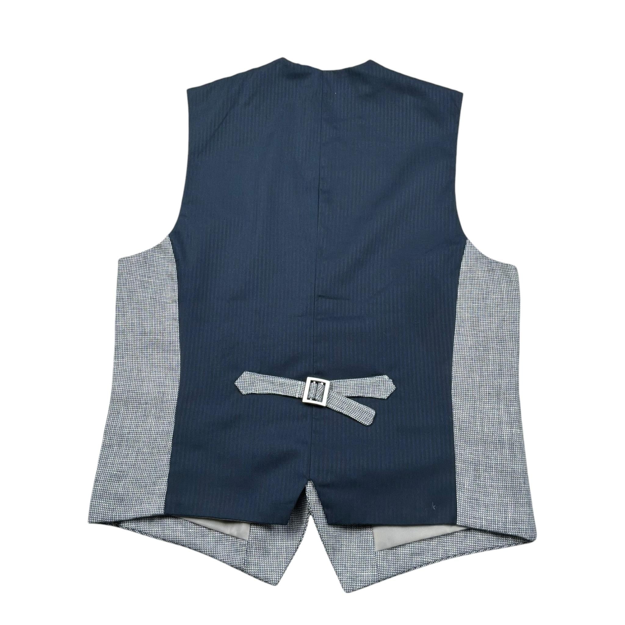 Antony Morato Gilet Tinta Unita con Microfantasia per Bambino MKVS00005 BLU ANTONY MORATO 