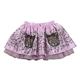 Nunzia Corinna Gonna tinta unita con Stampe Rosa per Bambina NJ2316068 ROSA NUNZIA CORINNA 