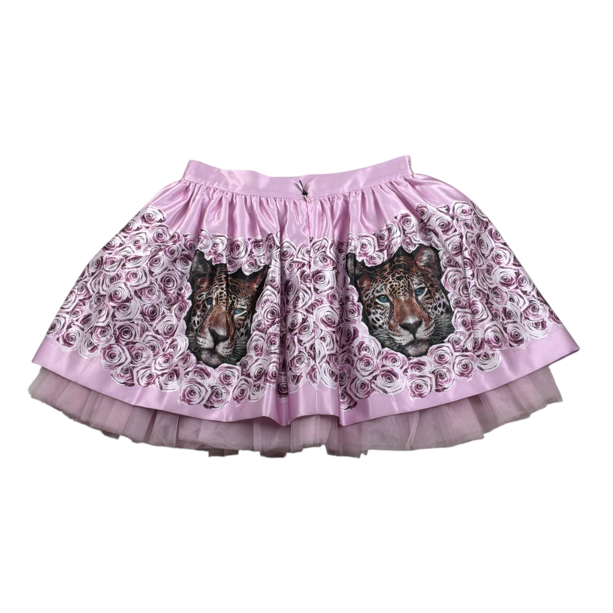 Nunzia Corinna Gonna tinta unita con Stampe Rosa per Bambina NJ2316068 ROSA NUNZIA CORINNA 