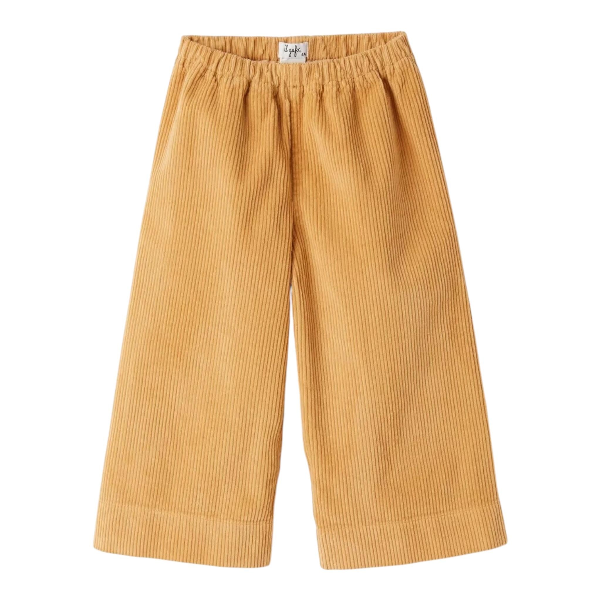 IL GUFO pantalone modello a palazzo tinta unita a costine Cammello per Neonata A24PL242V6012N CAMMELLO IL GUFO 