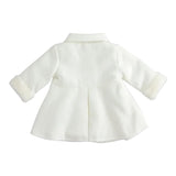 MINI BANDA cappotto tinta unita con pelliccia Bianco per Neonata 5717 BIANCO MINI BANDA 