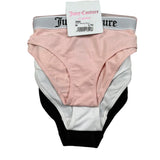 Juicy Couture Set 3 Slip Tinta Unita con Stampa per Bambina JBX58233 ROSA JUICY COUTURE 