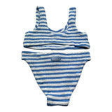 Saint Barth Costume 2 Pezzi Fascia-Mutandina per Bambina BAKERW BIANCO/AZZURRO SAINT BARTH 