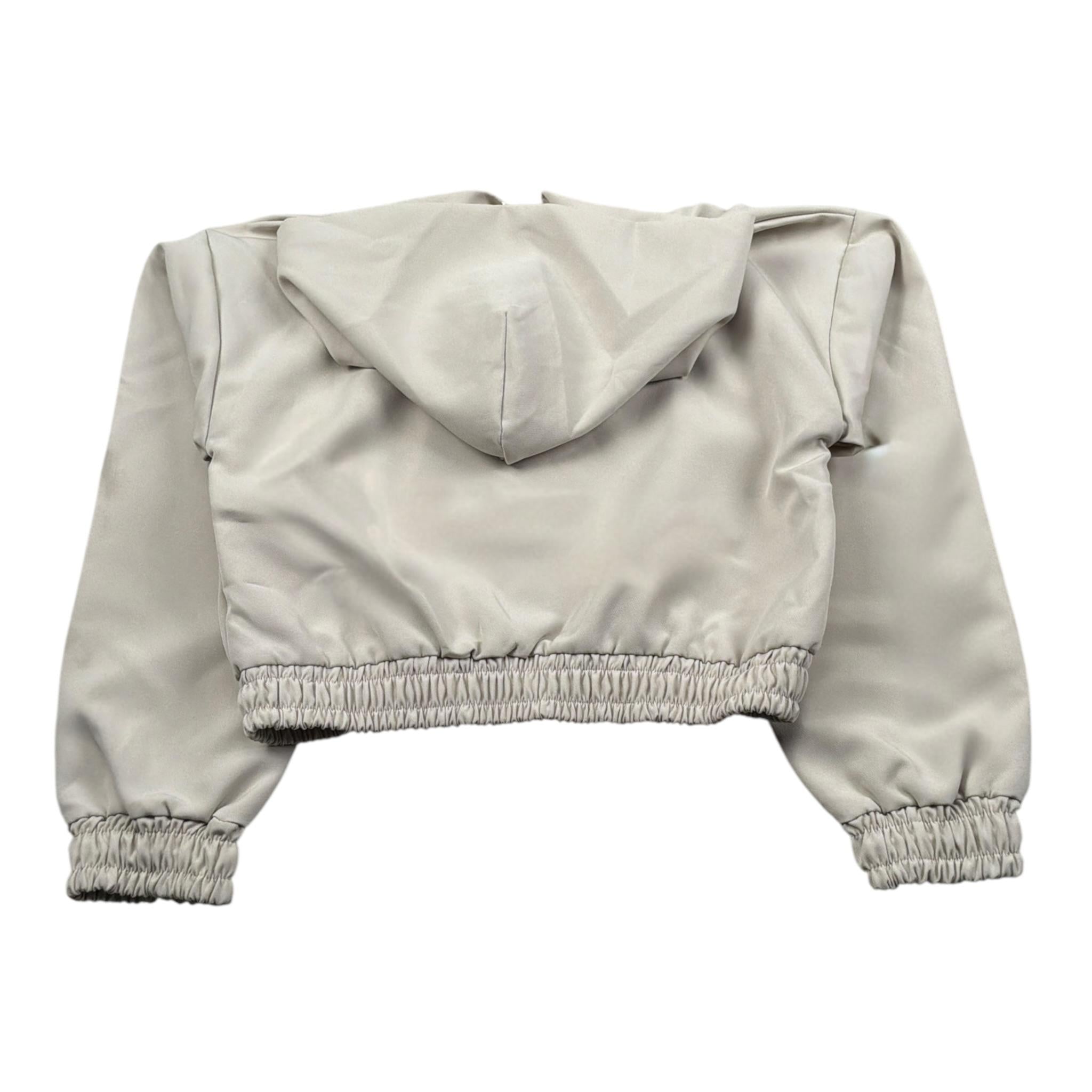 Hinnominate Felpa Tinta Unita Con Zip E Cappuccio Beige Per Bambina 3645FY00067 BEIGE HINNOMINATE 