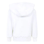 Barrow Kids Felpa Chiusa Tinta Unita con Cappuccio E Stampa per Bambino S5BKJUHS062 BIANCO BARROW KIDS 