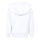 Barrow Kids Felpa Chiusa Tinta Unita con Cappuccio E Stampa per Bambino S5BKJUHS062 BIANCO BARROW KIDS 