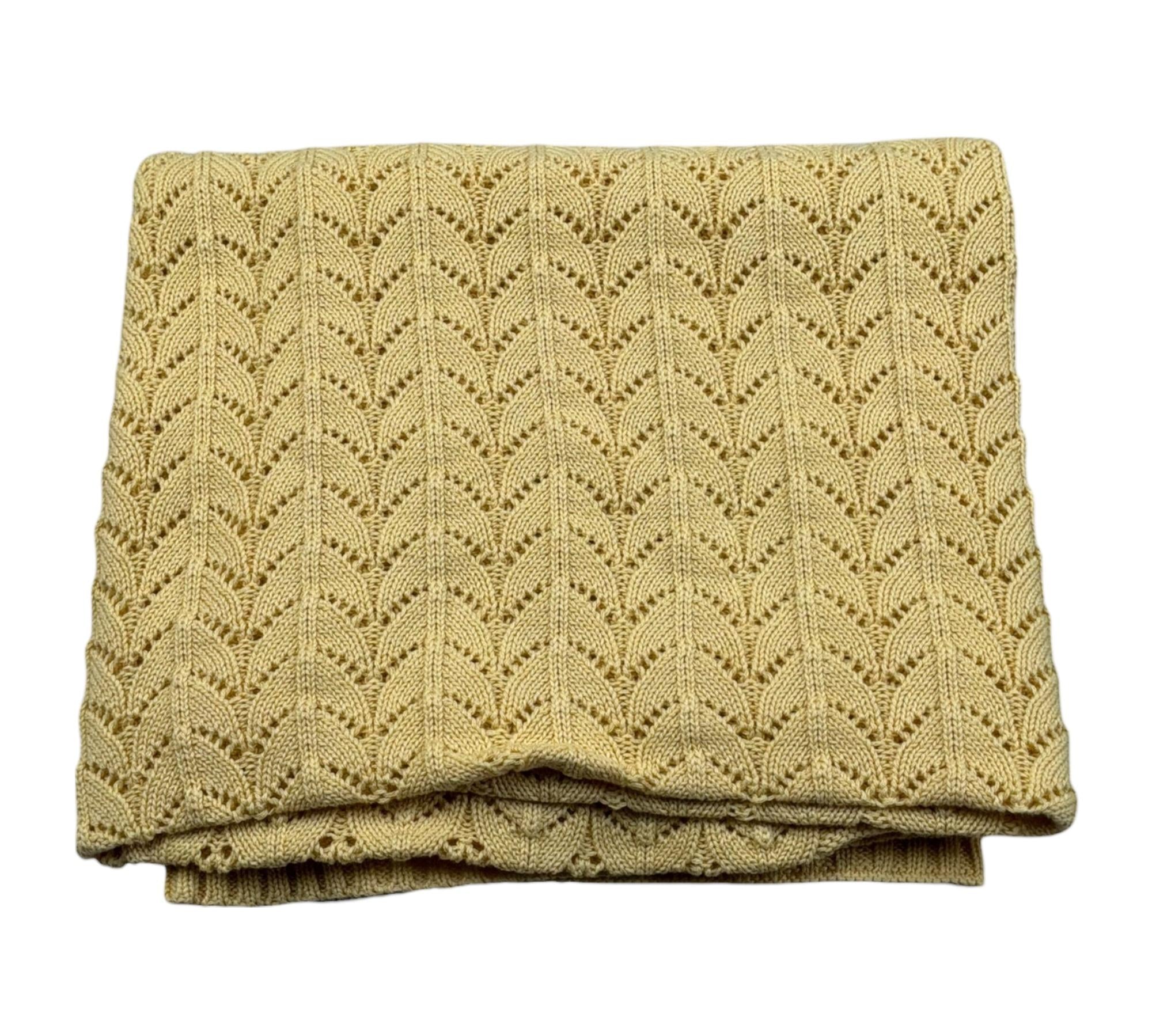 Wedoble Coperta Tinta Unita Traforato per Neonata V2507306A GIALLO WEDOBLE 