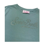 Saint Barth Abito Mezza Manica Tinta Unita con Brillantini per Bambina ABBEYY VERDE SAINT BARTH 
