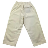 Dondup Pantalone Tinta Unita Con Elastico In Vita Panna Per Bambino