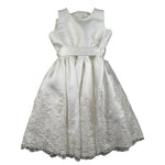 Magnifica Lulu Abito Cerimonia Giromanica Tinta Unita per Bambina PENELOPE BIANCO MAGNIFICA LULU 