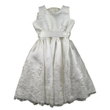 Magnifica Lulu Abito Cerimonia Giromanica Tinta Unita per Bambina PENELOPE BIANCO MAGNIFICA LULU 