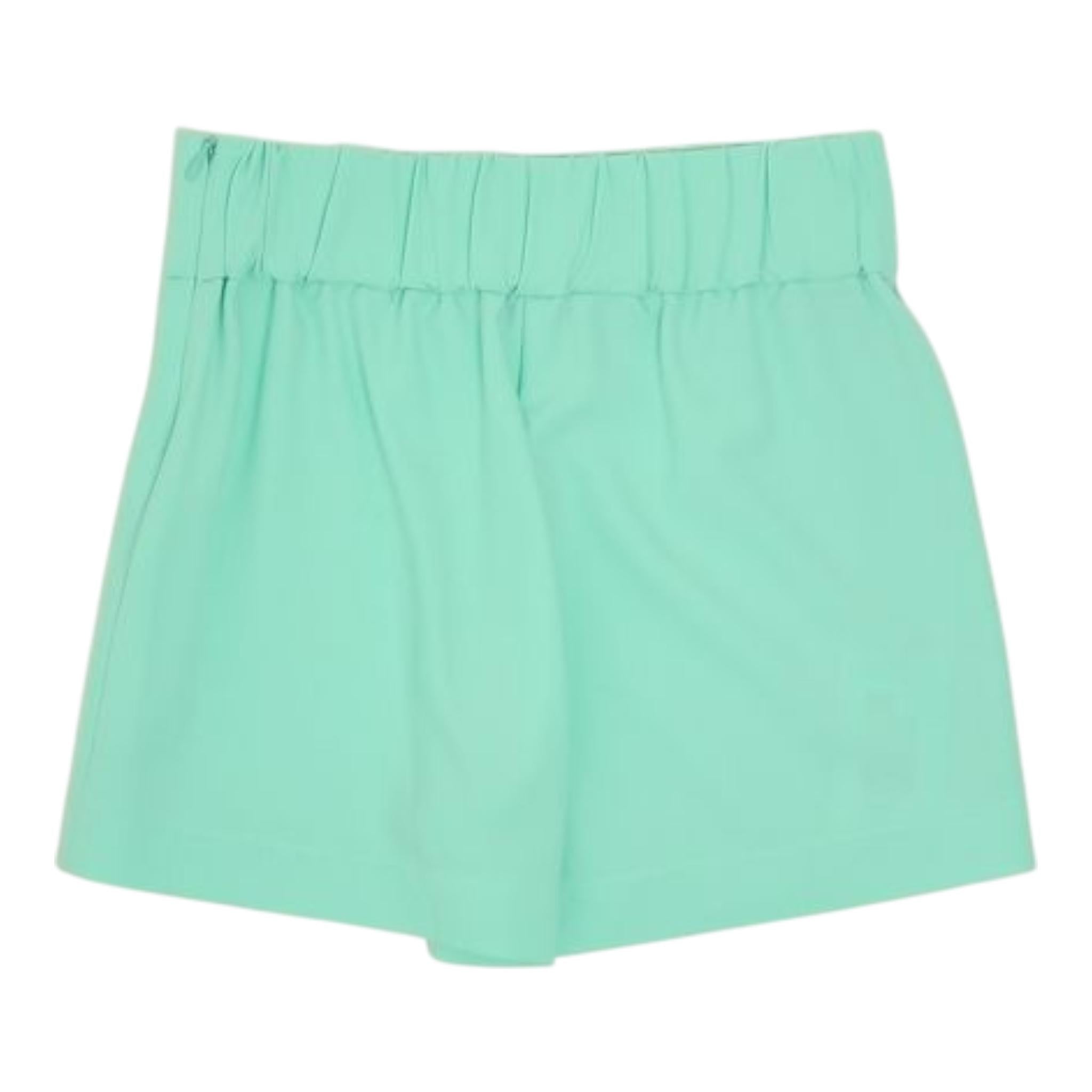 Patrizia Pepe Short Tinta Unita con Elastico In Vita per Bambina 7P0383 VERDE ACQUA PATRIZIA PEPE 