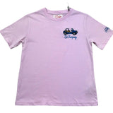 Saint Barth T-Shirt Girocollo Tinta Unita con Ricamo Auto per Bambino CARST ROSA SAINT BARTH 