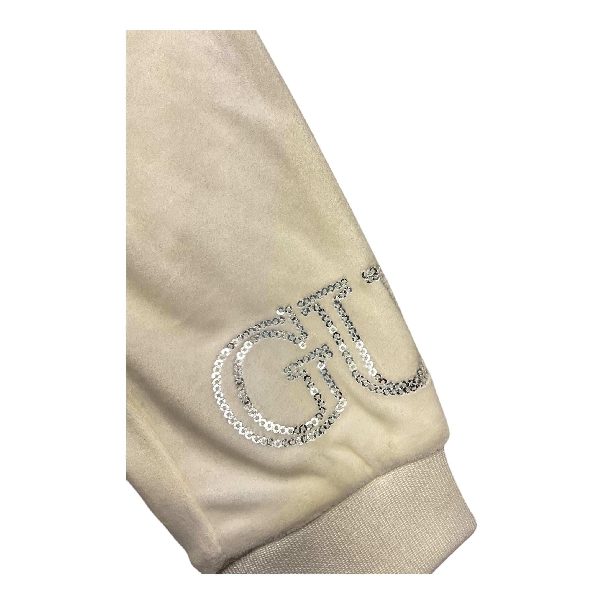 GUESS completo 2pz felpa con zip-pantalone tinta unita Panna per Bambina K4BG06KBXI2 PANNA GUESS 