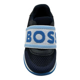 Boss Sneakers Tinta Unita con Logo per Bambino J52157J BLU BOSS 