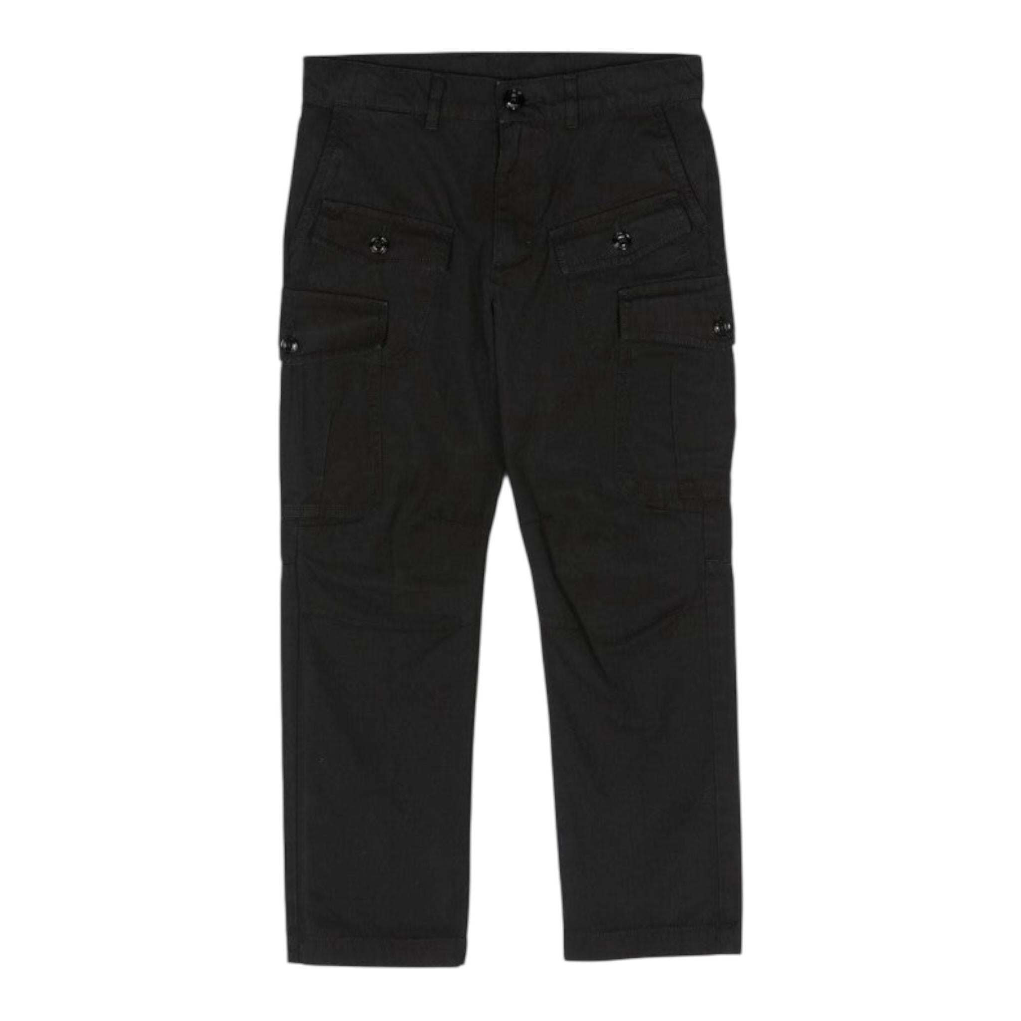 Diesel Pantalone Tinta Unita con Tasconi per Bambino J01427 NERO DIESEL 