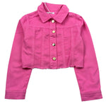 M+E' Giubbino In Denim tinta unita Fuxia per Bambina UE1299 FUXIA M+E' 