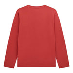 Guess Shirt Girocollo Tinta Unita con Stampa per Bambino N5RI01K8HM4J ROSSO GUESS 