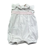 Le Bebe Pagliaccetto Mezza Manica Tinta Unita per Neonata LBG6225 BIANCO LE BEBE 