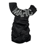 Marc Ellis Abito Tinta Unita con Stampa per Bambina JMJDR14107 NERO MARC ELLIS 