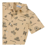 Moschino Camicia Mezza Manica con Stampa per Bambino HMC01G BEIGE MOSCHINO 