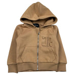 John Richmond Felpa con Zip E Cappuccio Tinta Unita con Logo per Neonato RIP26004FE MARRONE JOHN RICHMOND 