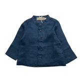 La Stupenderia Camicia Tinta Unita con Manica Lunga per Neonato TJCM7 BLU LA STUPENDERIA 