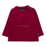 JOHN RICHMOND shirt girocollo tinta unita con stampa Bordeaux per Neonata RIA25015TS BORDEAUX JOHN RICHMOND 