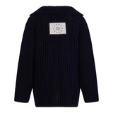 Dou Dou Cardigan Tinta Unita con Bottoni per Bambina DW9P00X BLU DOU DOU 